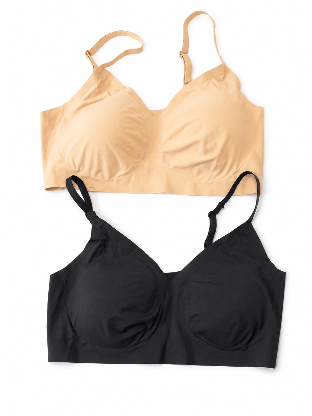 Seamless Comfort Bralette - Black & Nude NWOT
